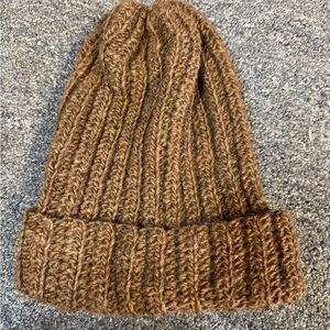 Handmade Brown Knit Beanie
